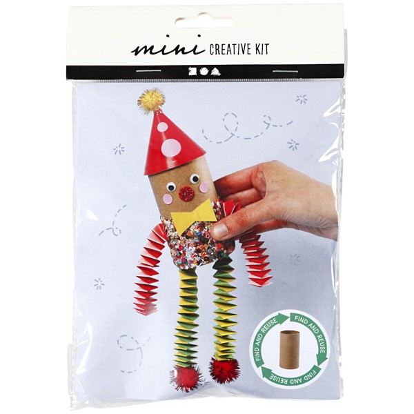 Mini kit créatif pour enfant spécial recyclage - Clown - Photo n°2