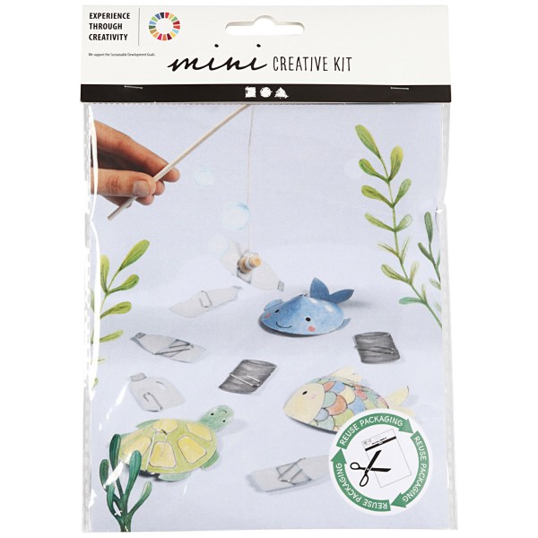 Mini kit créatif pour enfant spécial recyclage - Jeu de pêche à la ligne - Photo n°2