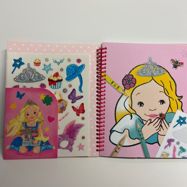 Princess Mimi livre à colorier Glitter Book Lou et Nelly - Photo n°2