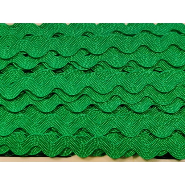 2M ruban croquet serpentine – vert - polycoton – 5mm – b12 - Photo n°1