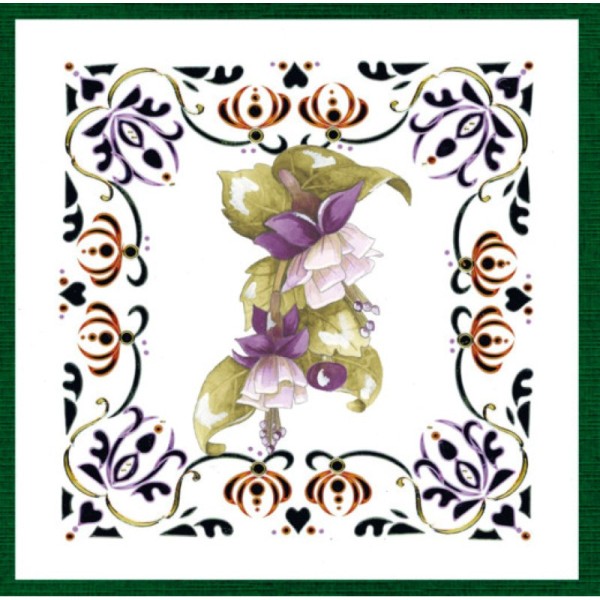 Dot and do 191 - kit Carte 3D - Fleurs violettes - Photo n°3