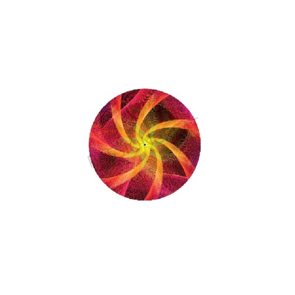 2 Cabochons Spiral - Tourbillon Multicolore 18mm - Photo n°1
