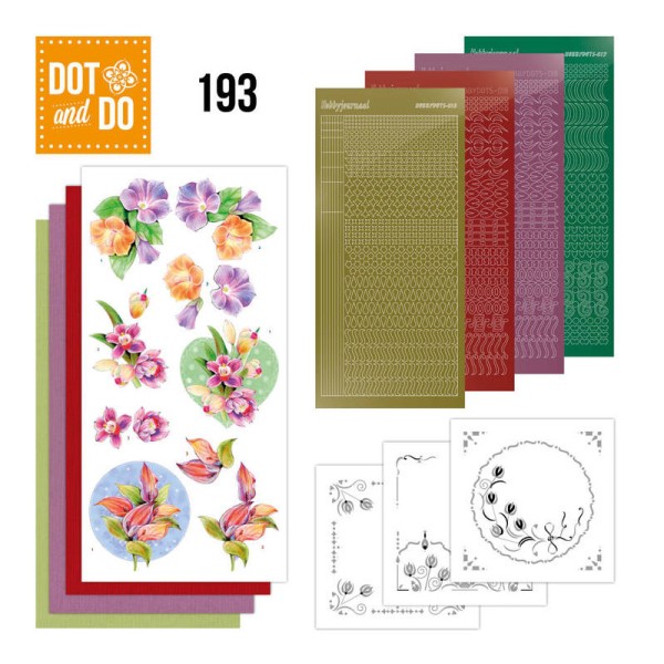 Dot and do 193 - kit Carte 3D - Orchidée - Photo n°1