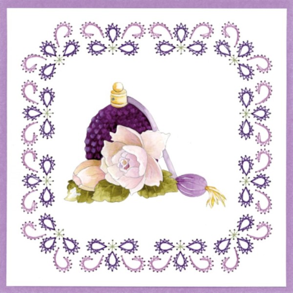 Stitch and do 149 - kit Carte 3D broderie - Roses romantiques - Photo n°3