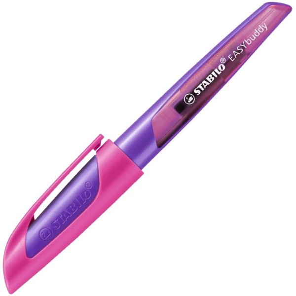 Stylo plume EASYbuddy A, droitiers, lilas/magenta - Photo n°1