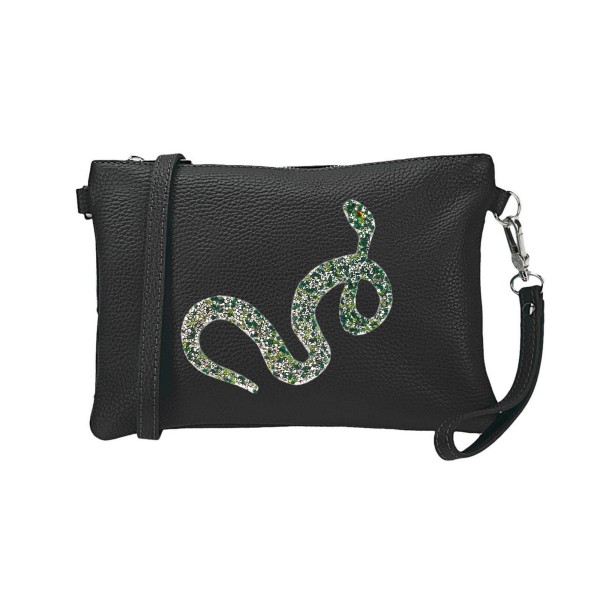 Ecusson strass serpent, patch thermocollant pour customisation vêtement 17 cm - Photo n°2
