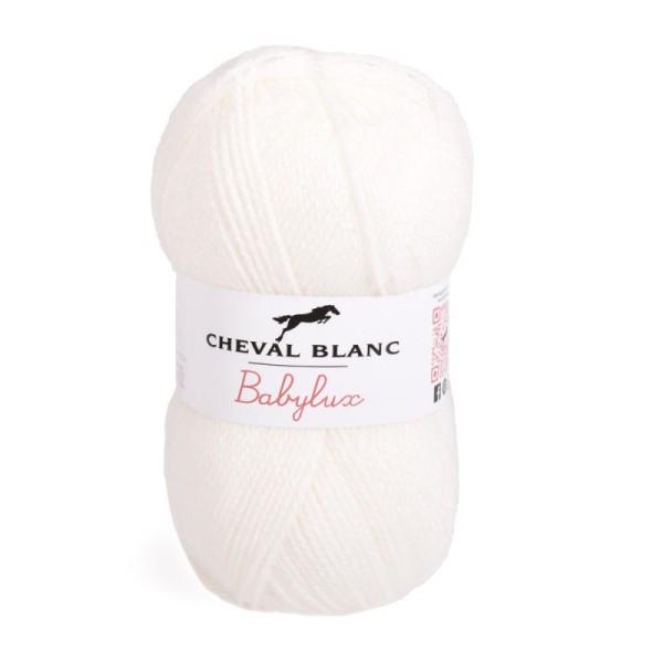 Laines Cheval Blanc - BABYLUX fil à tricoter layette 50g 100% acrylique - Idéale pour le tricot bébé - Photo n°4