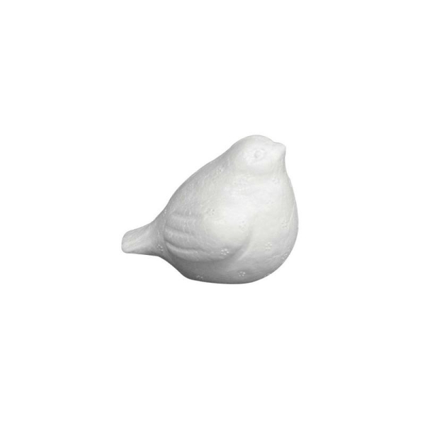 Petit Oiseau dodu en polystyrène, hauteur 5 cm, Styropor à customiser - Photo n°1