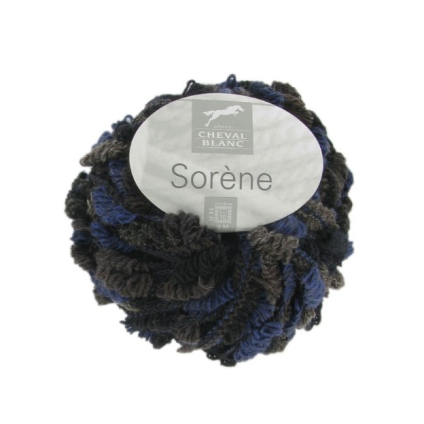 Laines Cheval Blanc - SORENE Lot 10 pelotes fil à tricoter 85% acrylique 11% laine 4% polyamide 50g - Photo n°1