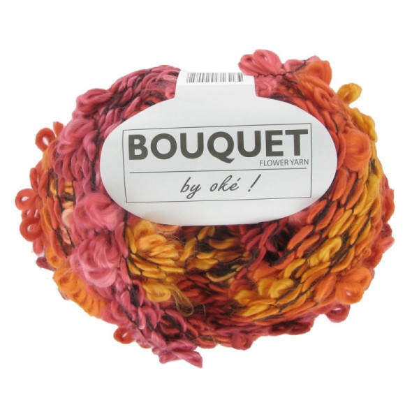 Fil à tricoter Oké - BOUQUET fil 150g - 95% acrylique 5% polyester - Fil fantaisie - Photo n°2