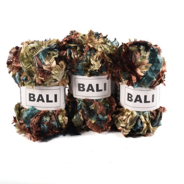 Oké - BALI Lot 3 pelotes de fil à tricoter 50g - Fil pour tricot et crochet écharpe - Photo n°3