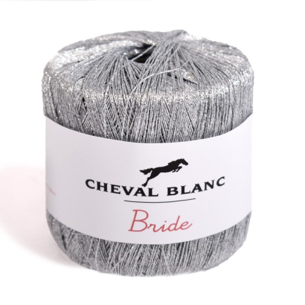 Laines Cheval Blanc - BRIDE fil à tricoter 25g - 100% polyester - Fil brillant - Photo n°4