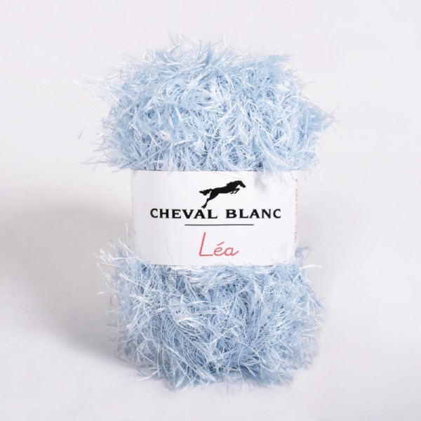 Laines Cheval Blanc - LEA fil à tricoter 50g - 100% polyester - Fil fantaisie, fil poilu - Photo n°3