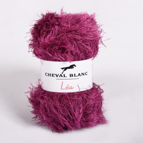 Laines Cheval Blanc - LEA fil à tricoter 50g - 100% polyester - Fil fantaisie, fil poilu - Photo n°4