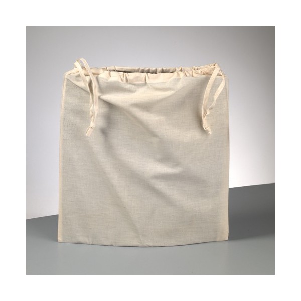 Sac en coton naturel, 37,5 x 35,5 cm, avec cordon de serrage 105 g/m² - Photo n°2