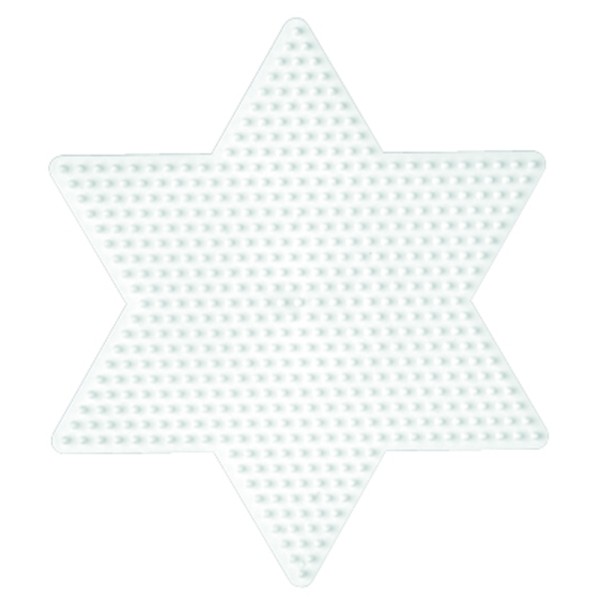 Plaque pour perle étoile grand modèle, blanc - Photo n°1