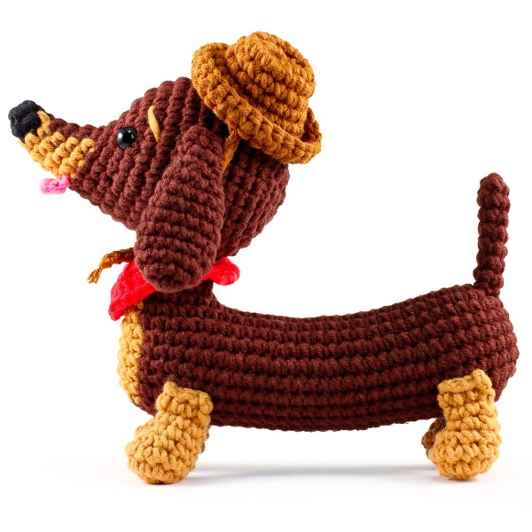 Kit Crochet Amigurumi - Teckel - 18 cm - Photo n°2