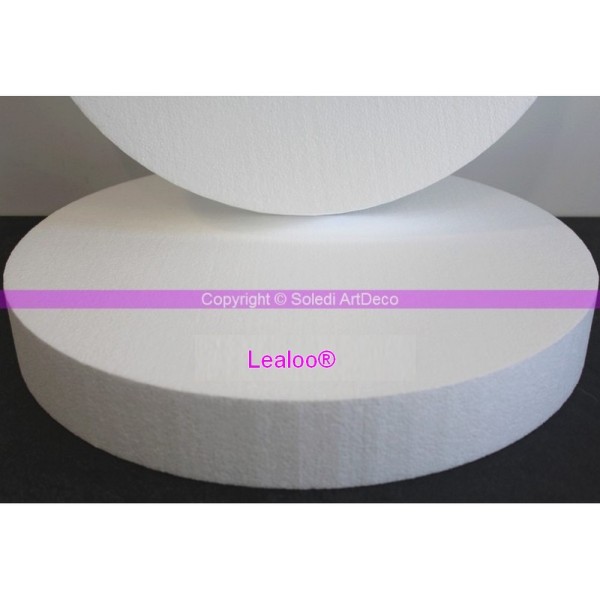 Disque polystyrène Haut 7 cm, diamètre 60 cm, Styropor haute densité, 28 kg/ m3 - Photo n°1