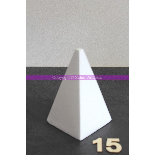 Lot de 8 Pyramides 4 faces de 15 cm de haut, polystyrène pro haute densité, 25 kg/ m3 - Photo n°3