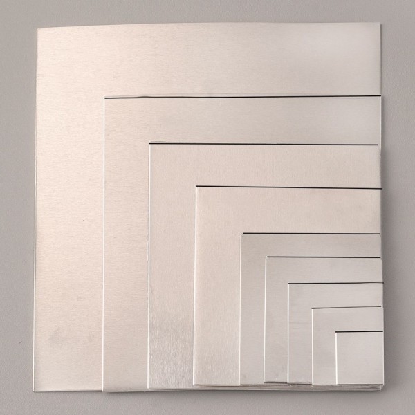 Lot de 4 Supports en Aluminium pour Efcolor, Carré, 5 x 5 cm, émaillage à froid - Photo n°1