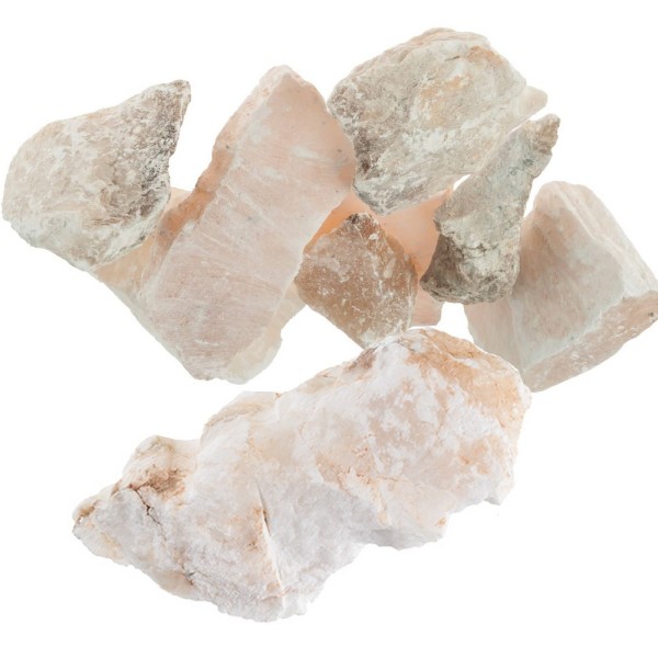 15 kilos de morceaux de pierre tendre Stéatite Albâtre, emballés individuellement - Photo n°1