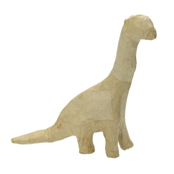 Dinosaure en papier mâché, 18 x 16 cm, à customiser - Photo n°1