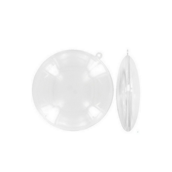 Lot 10 Médaillons de 7 cm en plastique cristal transparent séparable, Contenant alimentaire sécable - Photo n°1