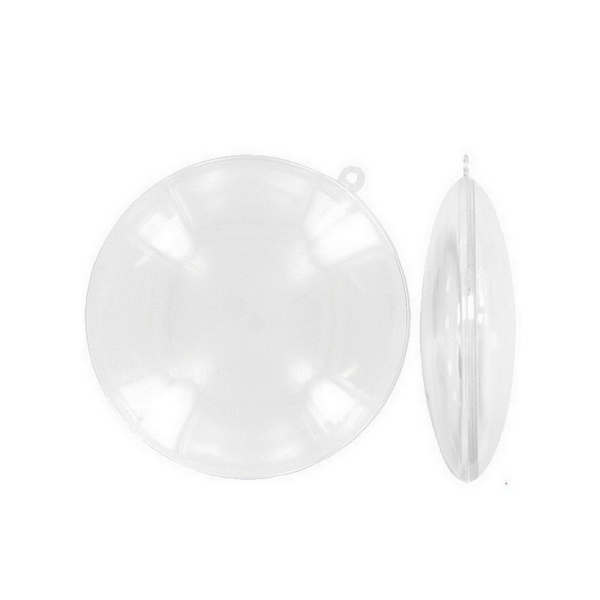 Lot de 10 Médaillons de Ø 9 cm en plastique cristal transparent séparable, Contenants alimentaire sé - Photo n°1