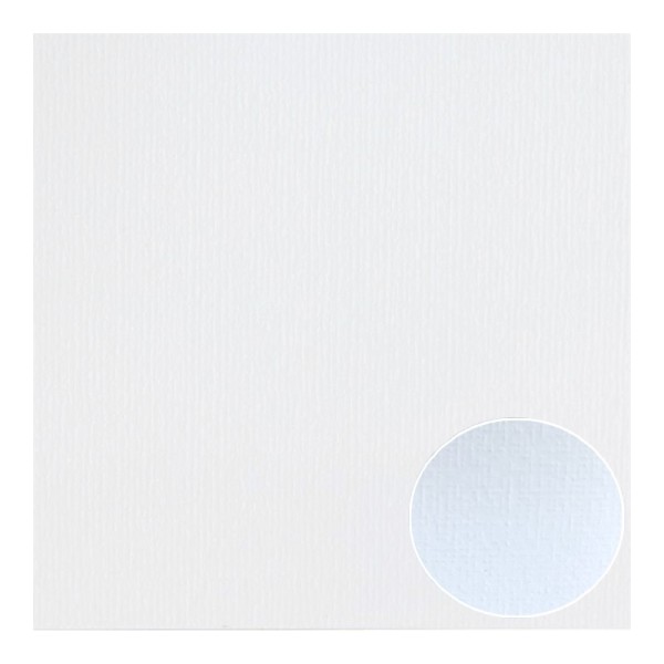 Lot de 5 Feuilles de Papier scrapbooking Structuré effet Lin, Blanc, dim. 30,5 x 30,5 cm, 240g/m² - Photo n°1