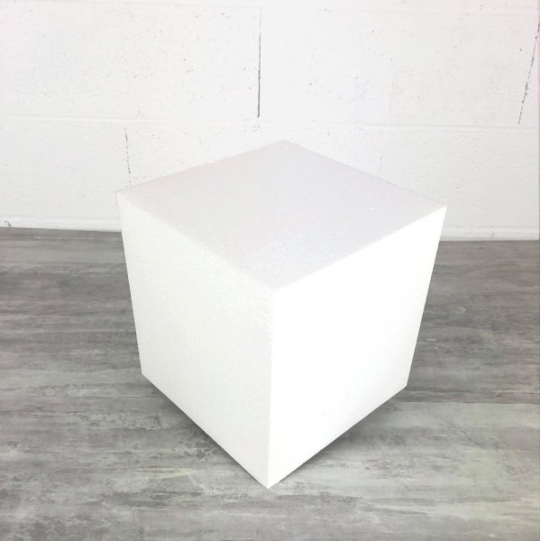 Cube en polystyrène 21x21x 22cm de haut, Styro densité Pro, 28 kg/ m3 - Photo n°1