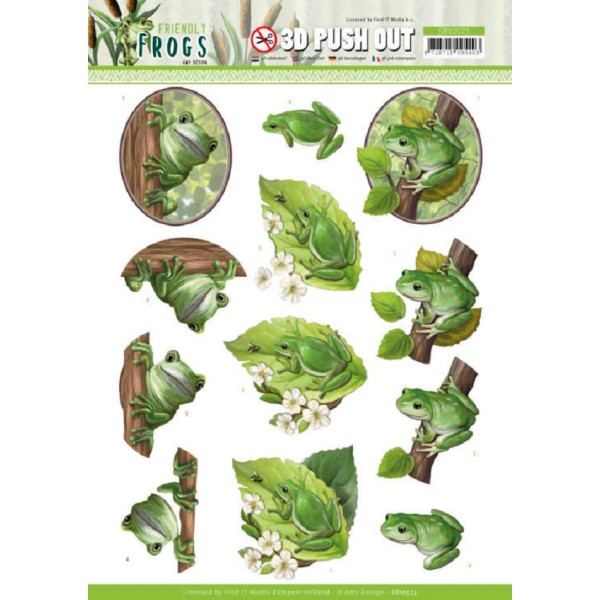 Images 3D prédéc. Amy Design Friendly Frogs - Tree Frogs - Photo n°1