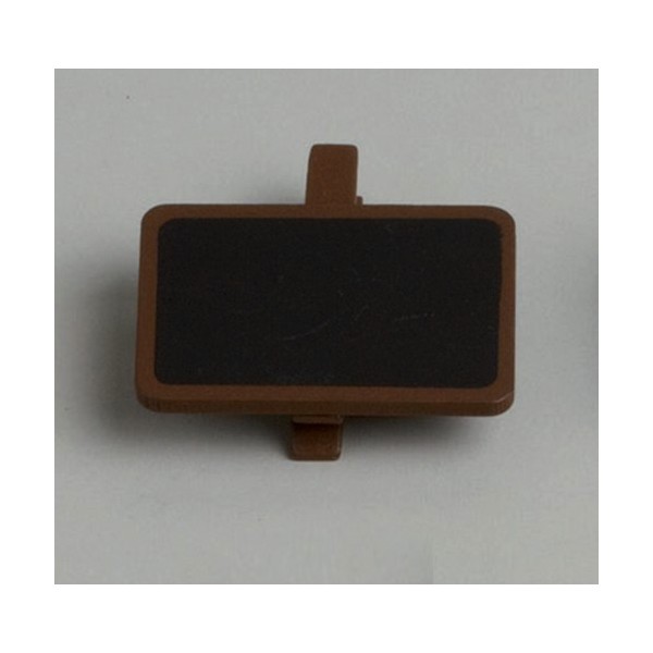 Gros Lot de 30 Minis Ardoises écolier Rectangle sur pince en bois Chocolat, 5x3.5 cm, marque-places - Photo n°4