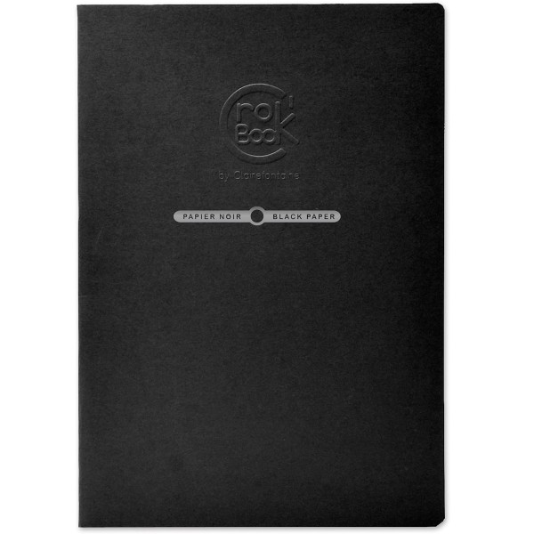 Carnet de croquis Crok'Book Papier noir - 120 g/m² - A3 - 20 pages - Photo n°1