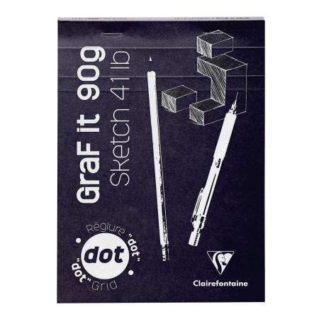Bloc à dessin et croquis Graf'It Dot A5 - 90 gr - 160 feuilles