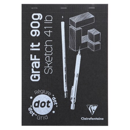 Bloc à dessin et croquis Graf'It Dot A4 - 90 gr - 160 feuilles