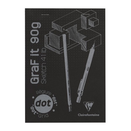 Bloc à dessin et croquis Graf'It Dot A5 - 90 gr - 160 feuilles
