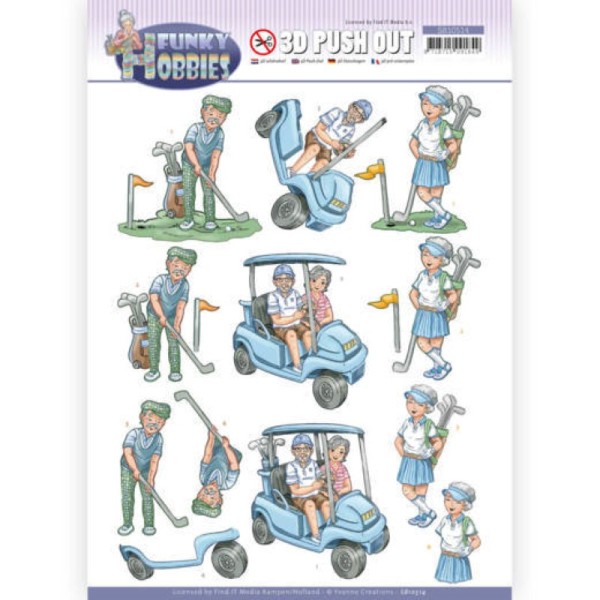 Carte 3D prédéc. - SB10514 - Funcky hobbies - Golf - Photo n°1