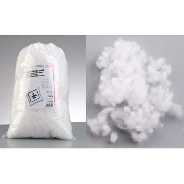 Fibre de rembourrage blanche, 150 g, Neige artificielle 100% polyester - Photo n°2