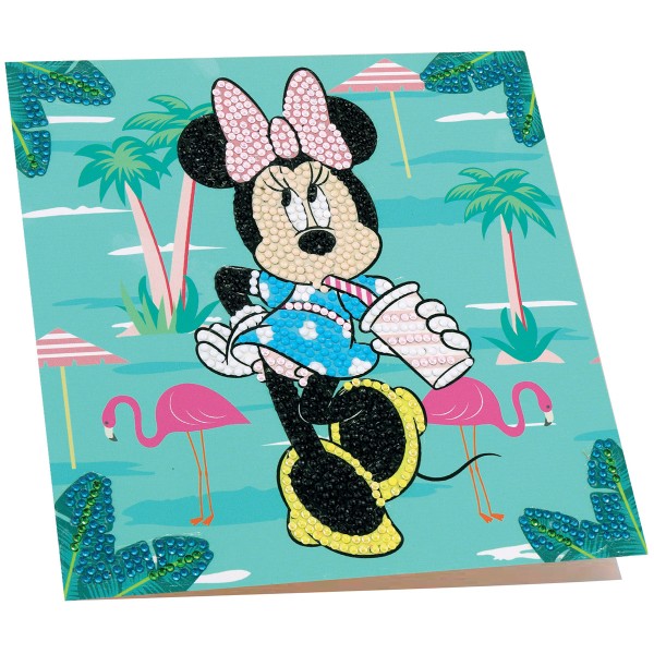Kit Crystal Art Disney - Carte Minnie - 18 x 18 cm - Photo n°2