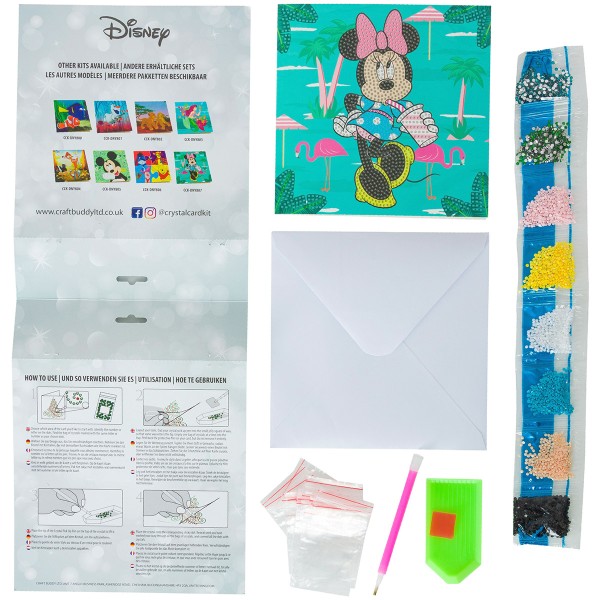Kit Crystal Art Disney - Carte Minnie - 18 x 18 cm - Photo n°4