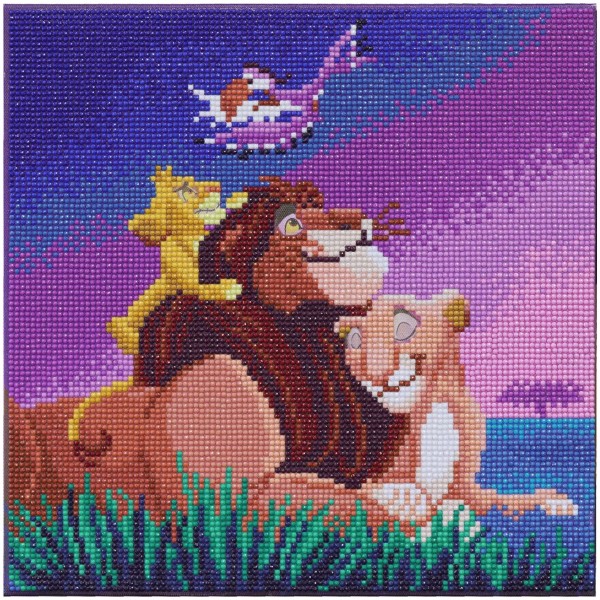 Kit Crystal Art Disney - Tableau Le Roi Lion - 30 x 30 cm - Photo n°2