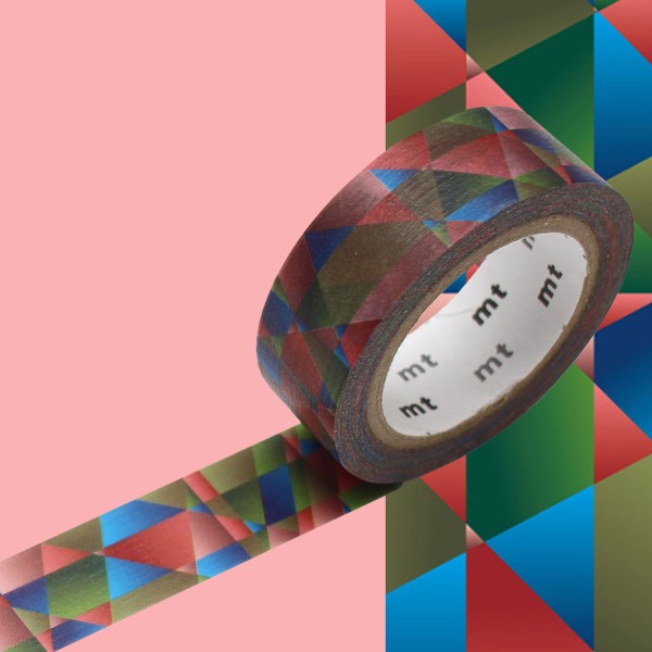 Masking Tape - Mosaïque multicolore foncé - 15 mm x 7 m - Photo n°2