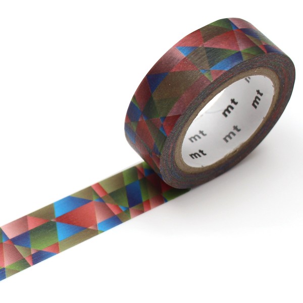 Masking Tape - Mosaïque multicolore foncé - 15 mm x 7 m - Photo n°1