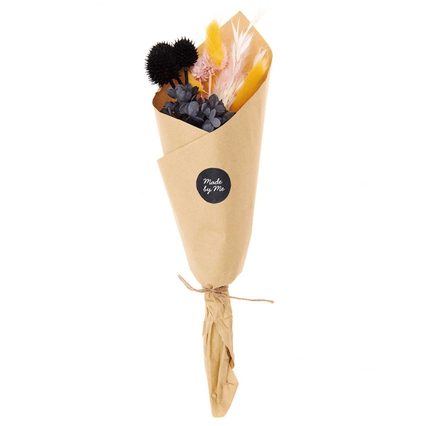Bouquet de fleurs séchées - Pastel Noir - 30 cm - Photo n°6