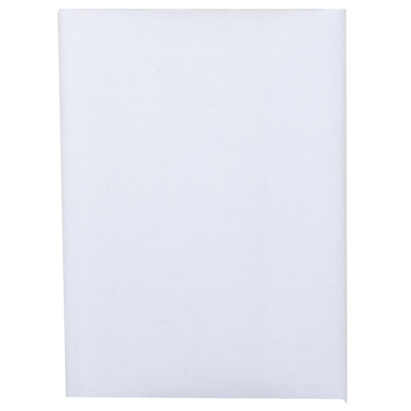 Tissu thermocollant, coton, très doux, blanc, 250x85mm - Photo n°1