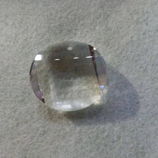 Perle ronde à facettes en cristal , 3cm - Photo n°1
