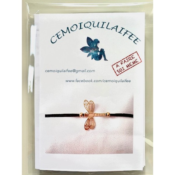 Kit bracelet tressé Libellule - Photo n°1