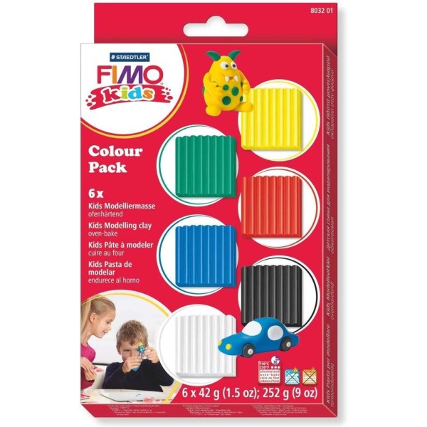 Fimo kids Kit pâte à modeler Colour Pack 