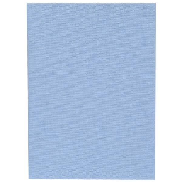 Tissu thermocollant, coton, très doux, bleu clair 250x85mm - Photo n°1