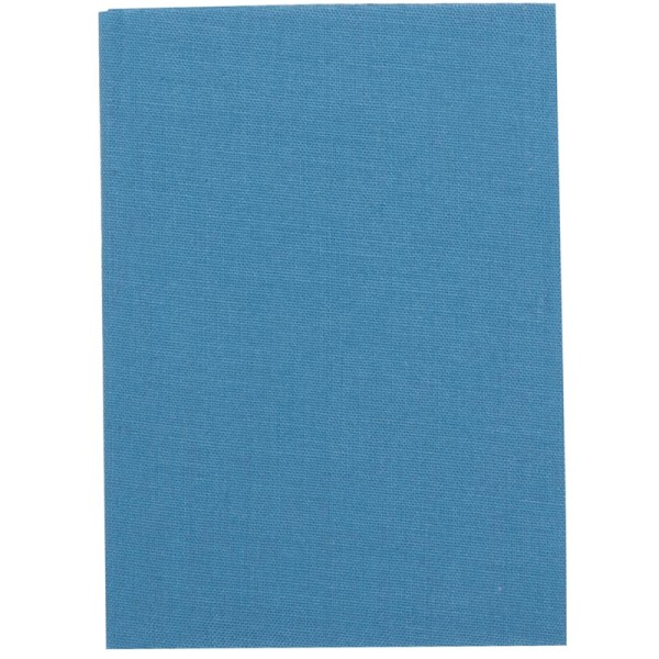 Tissu thermocollant, coton, très doux, bleu moyen, 250x85mm - Photo n°1